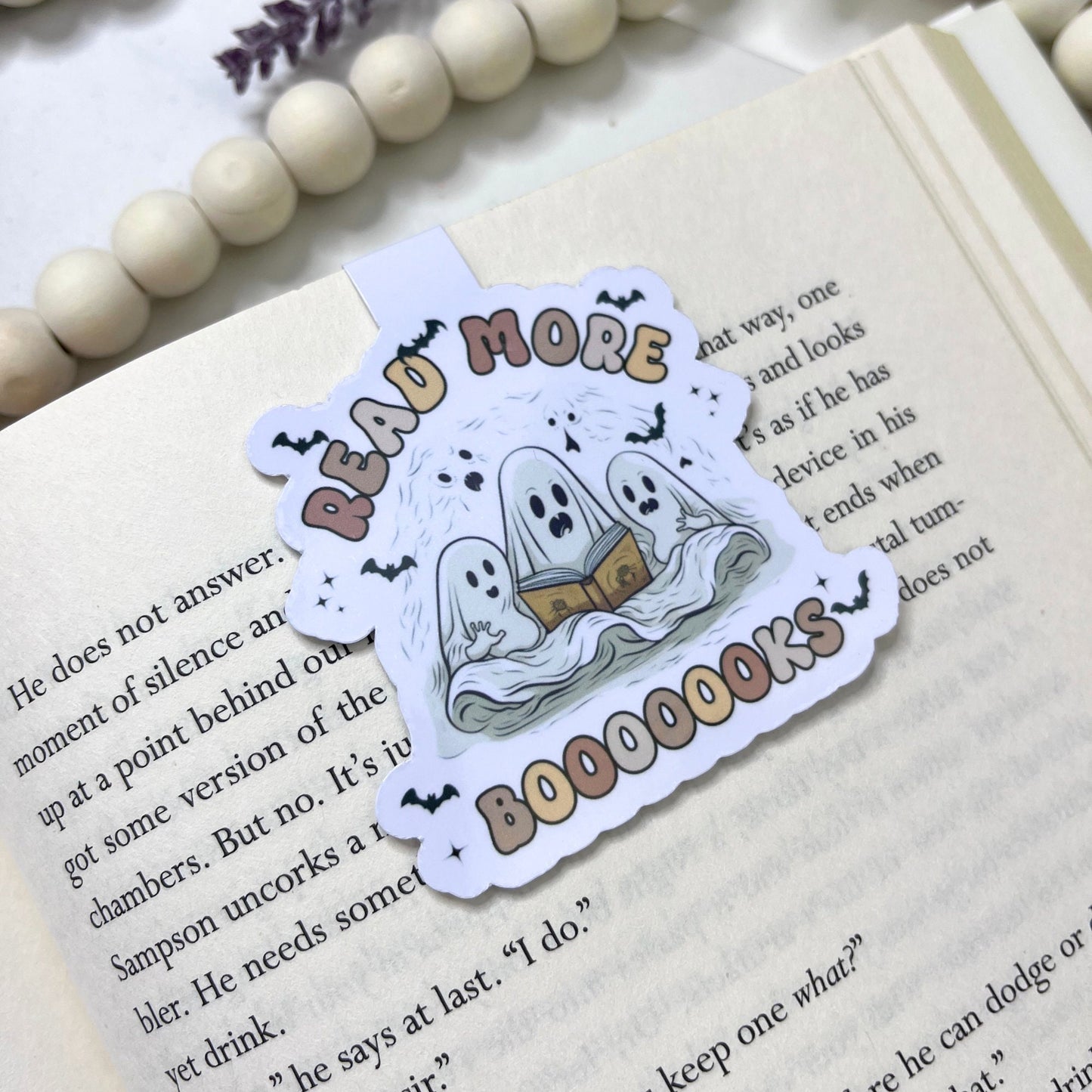 Ghost Read More Books Magnetic Bookmark