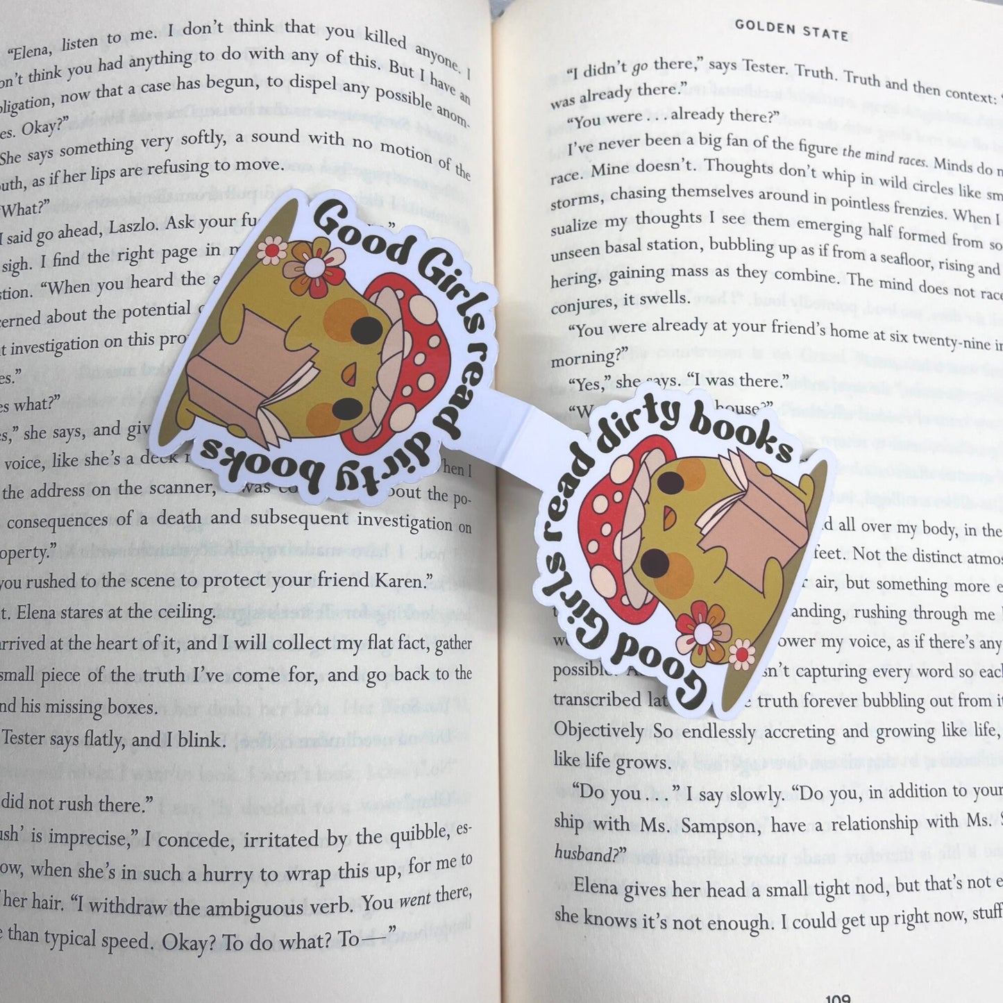 Good Girls Read Dirty Books Magnetic Bookmark