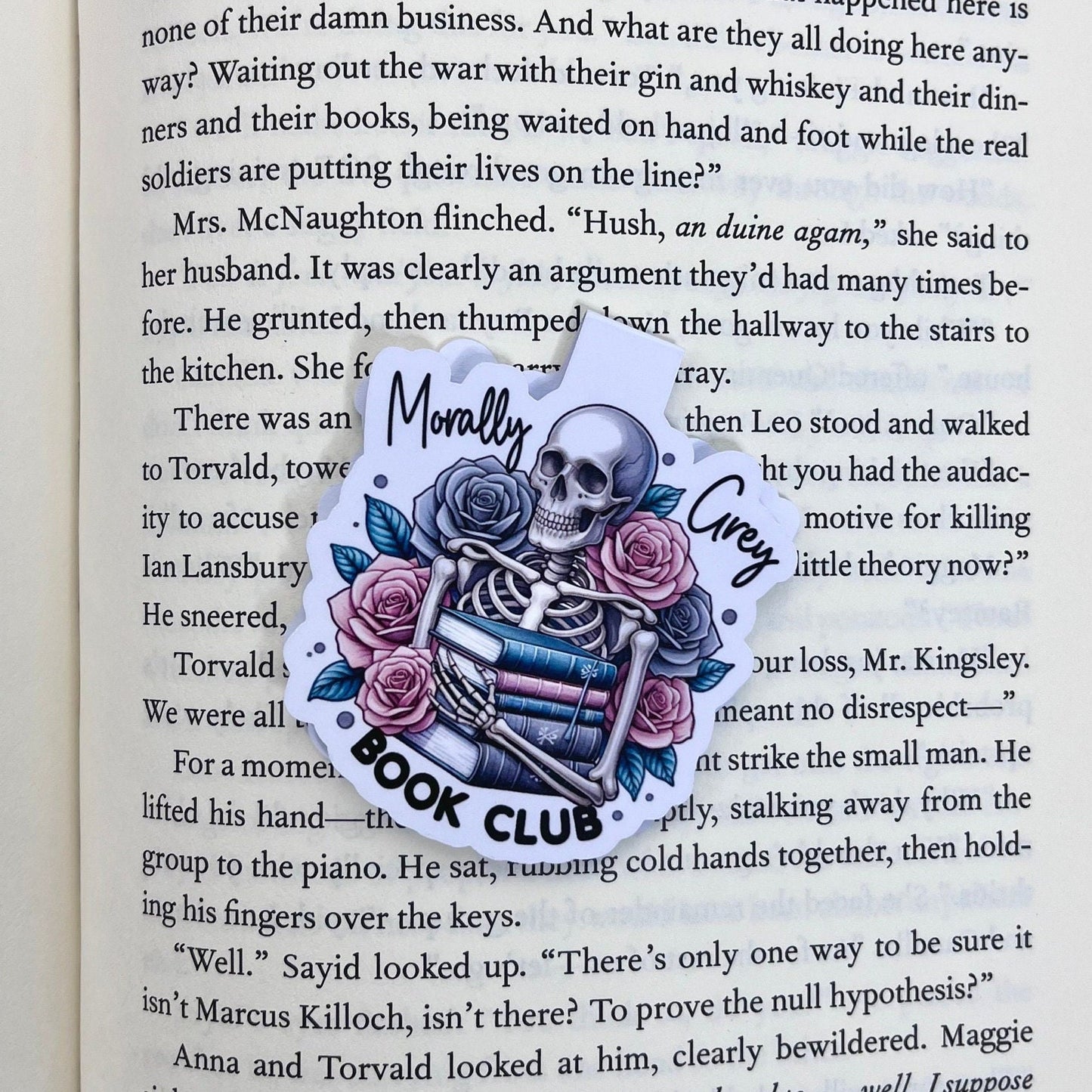 Morally Grey Skeleton Bookmark