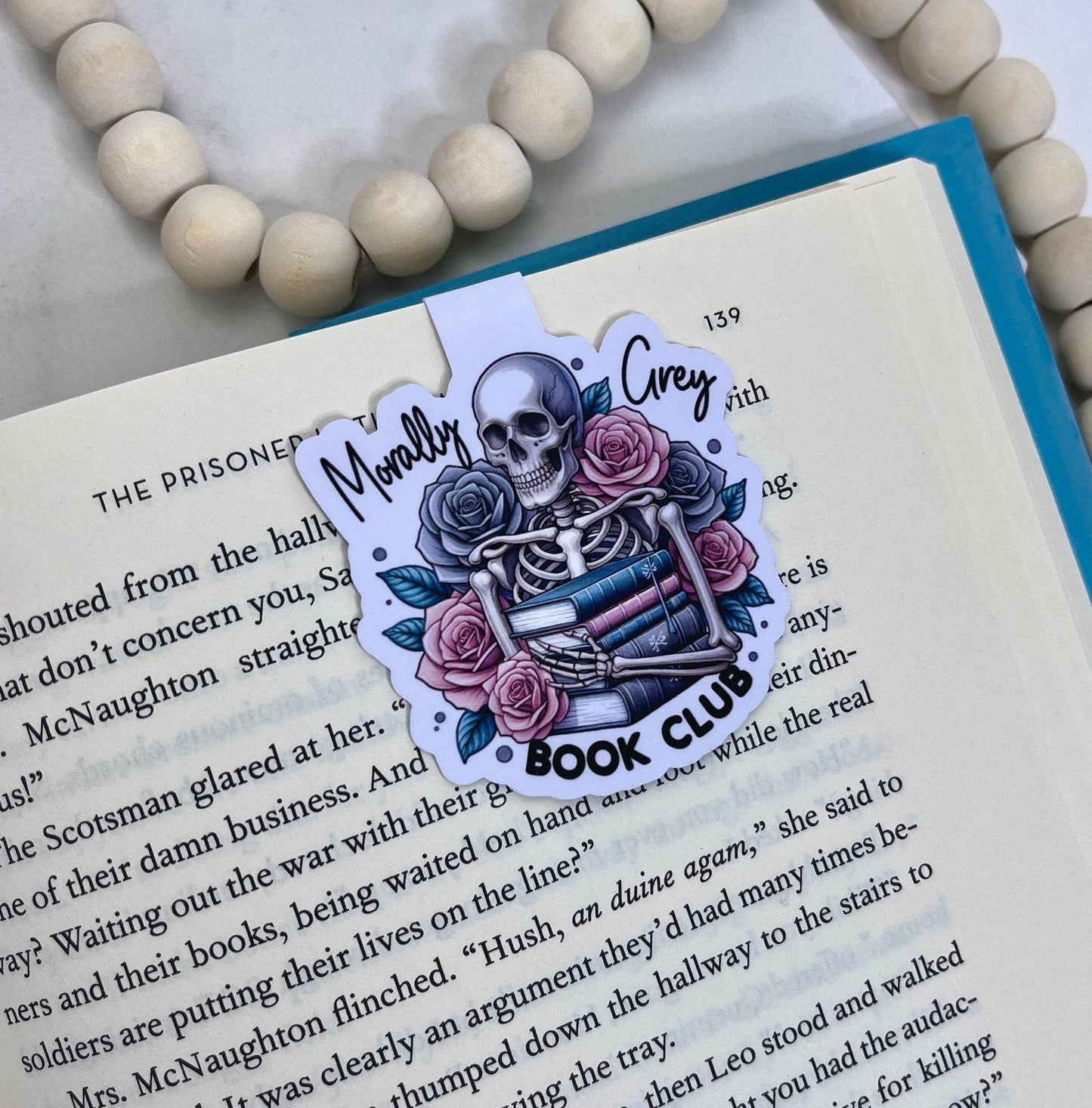 Morally Grey Skeleton Bookmark