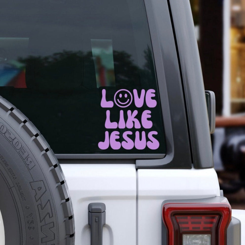 love like Jesus car decal