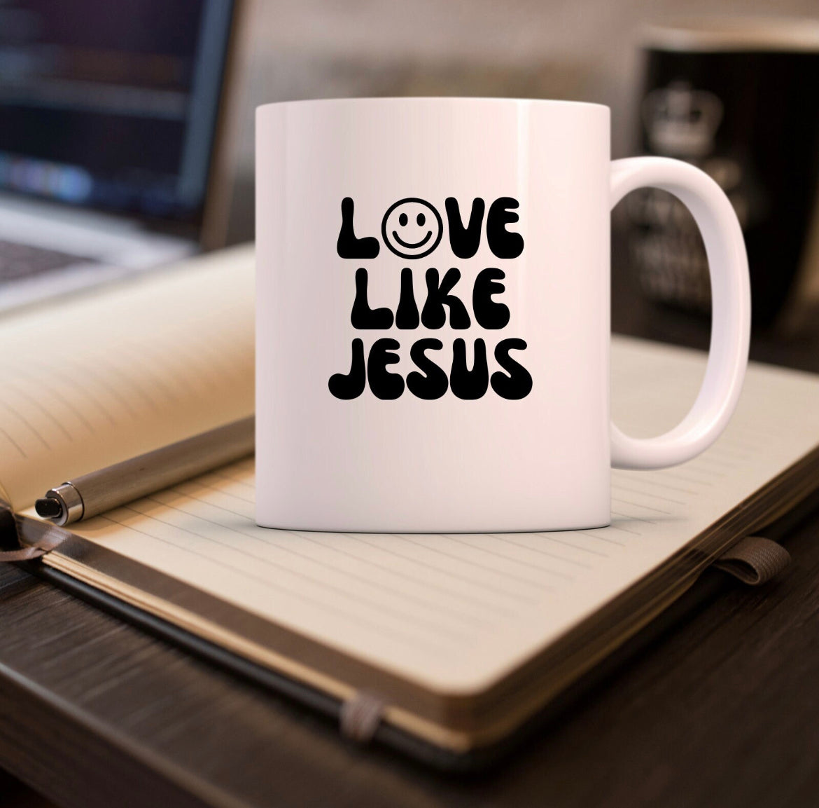 love like Jesus coffee cup decal