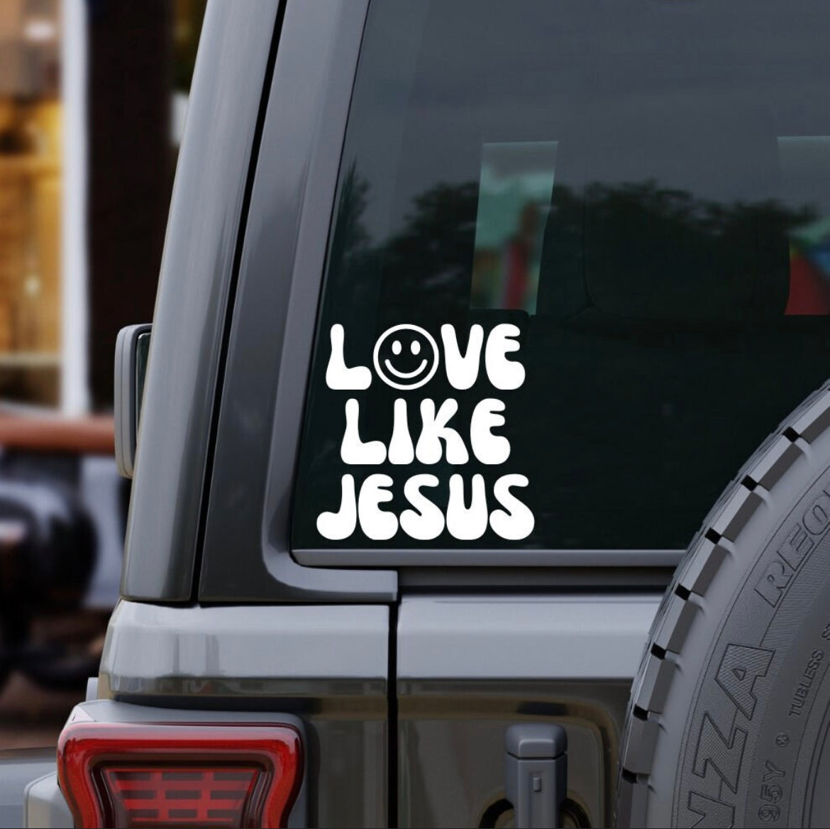 love like Jesus car decal