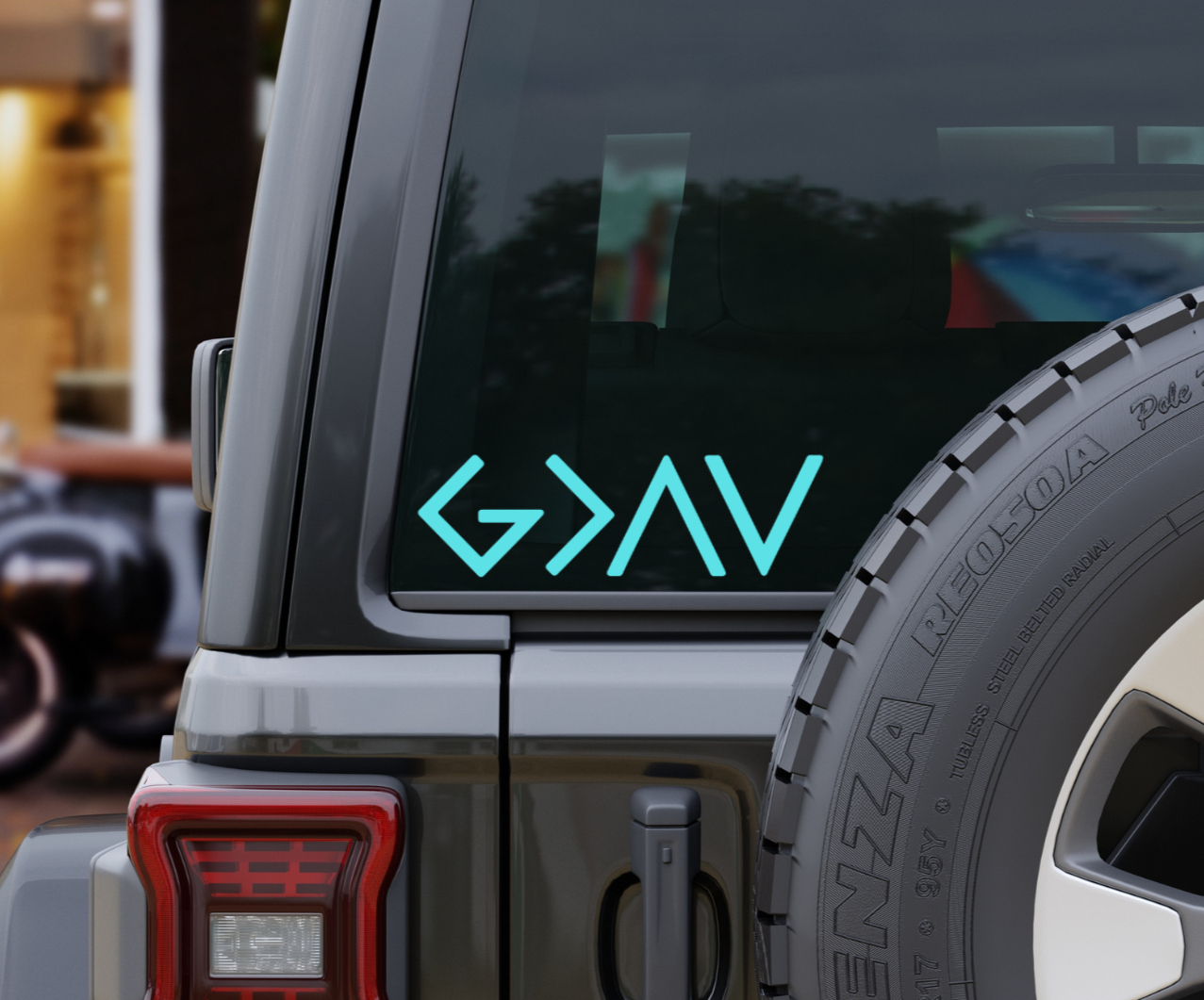 God Is Greater Than The Highs And The Lows Car Decal