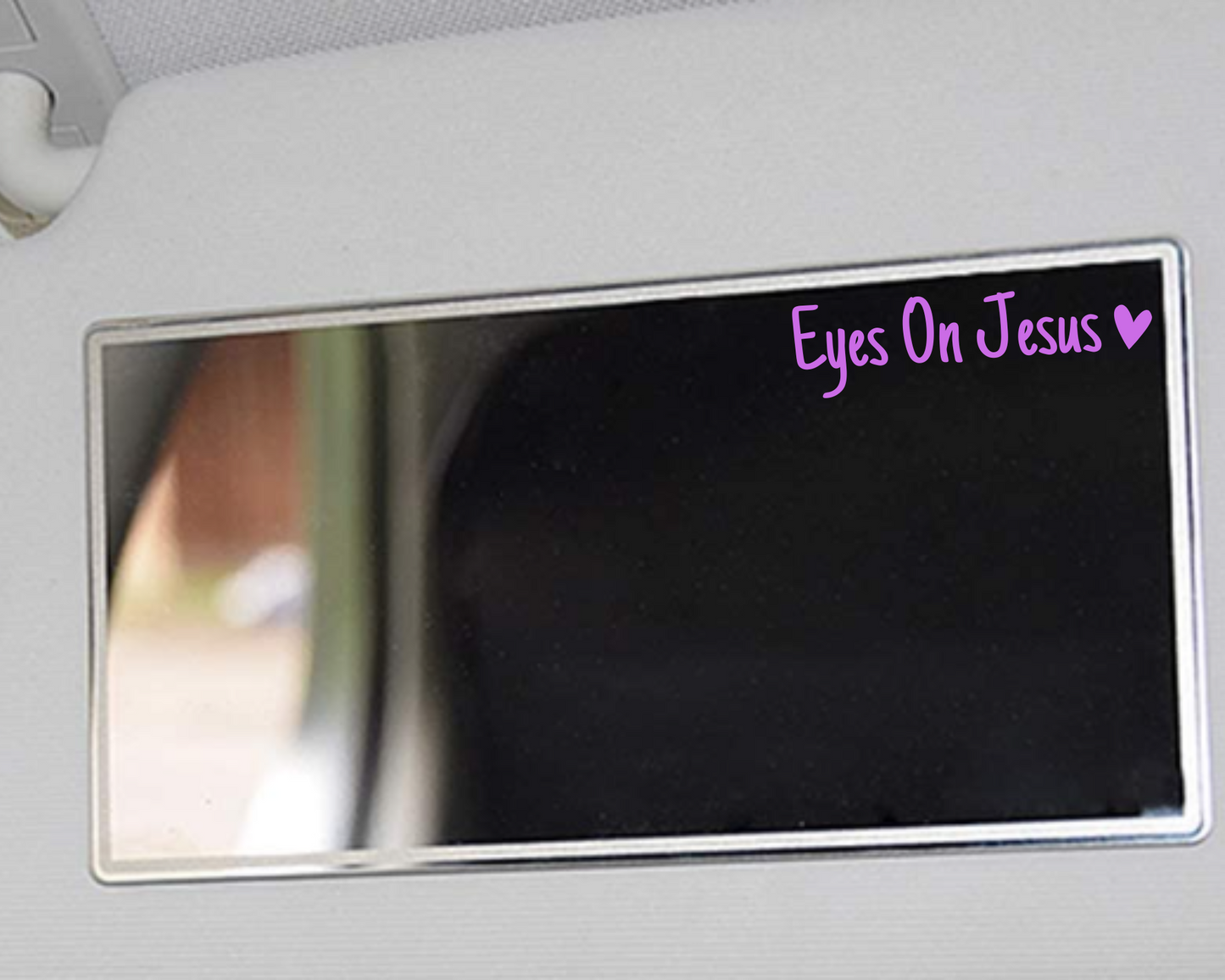 Eyes On Jesus Car Mirror Decal