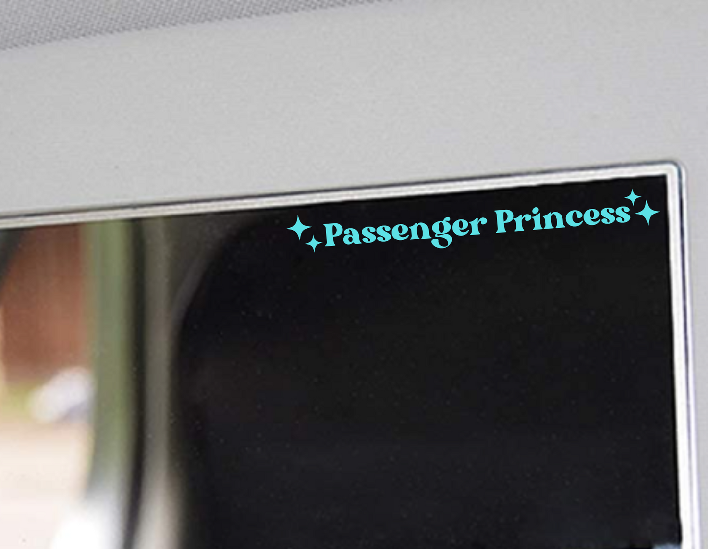 Passenger Princess Mirror Decal