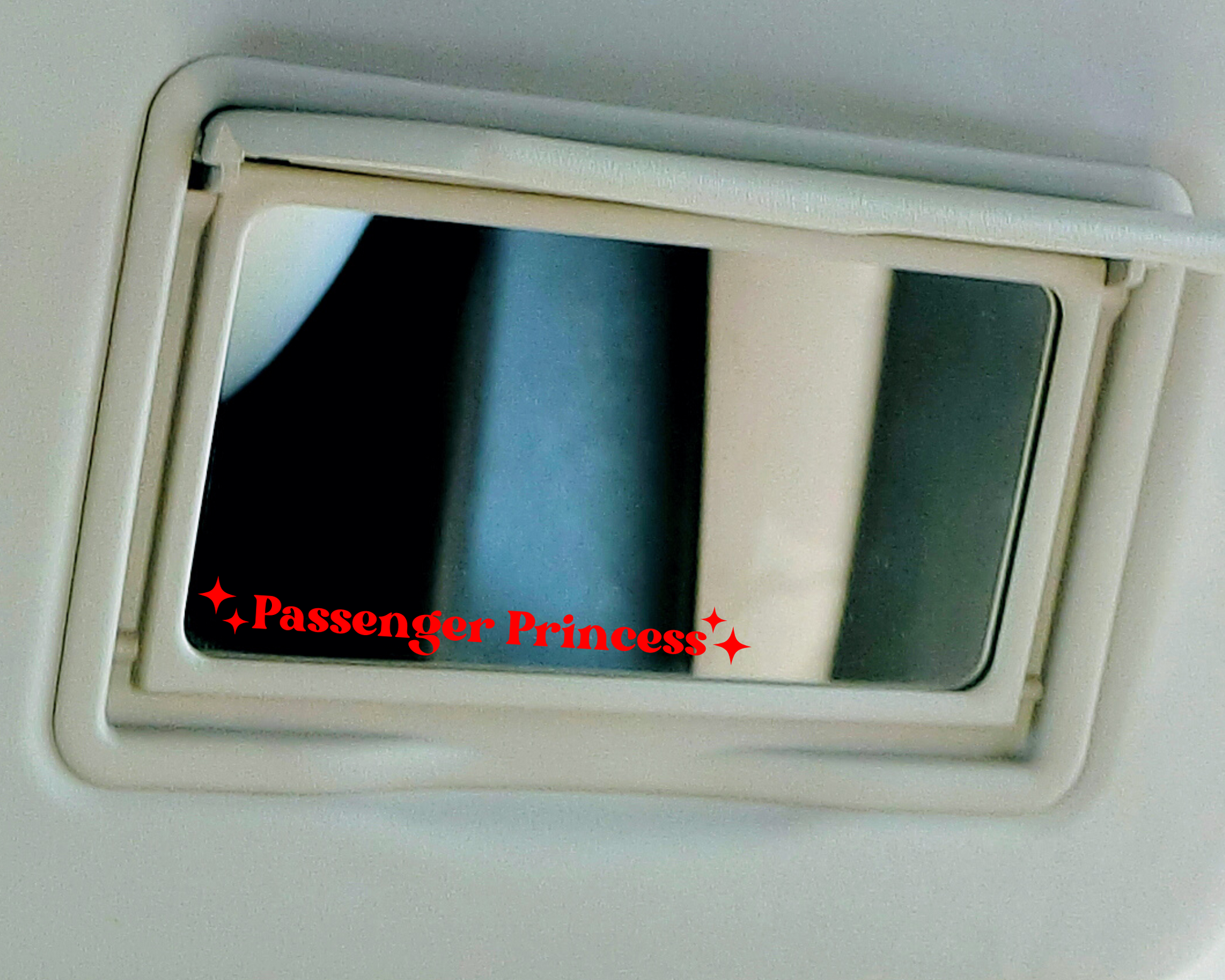 Passenger Princess Mirror Decal