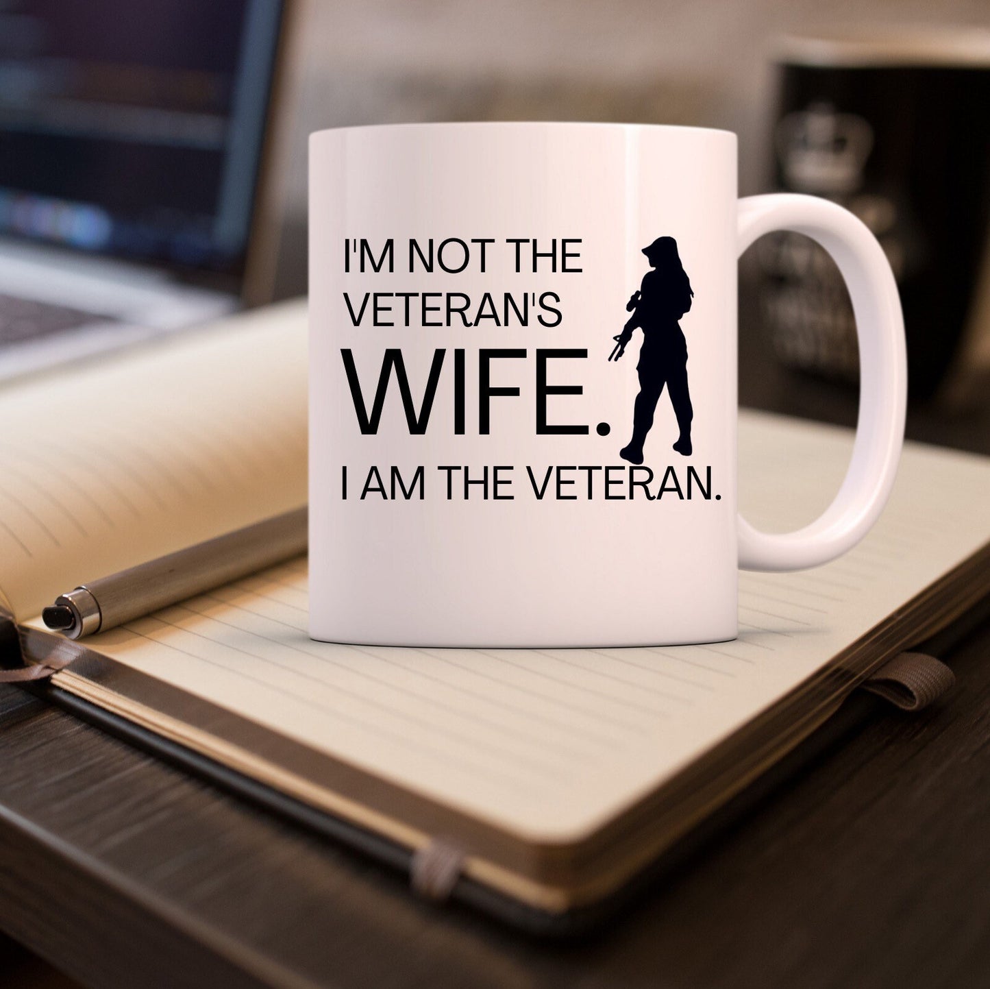 I'm Not The Veteran's Wife I Am The Veteran Car Decal, Military Veteran Gift, Military Women, Army, Air Force, Navy, Coast Guard - The Glam Thangz