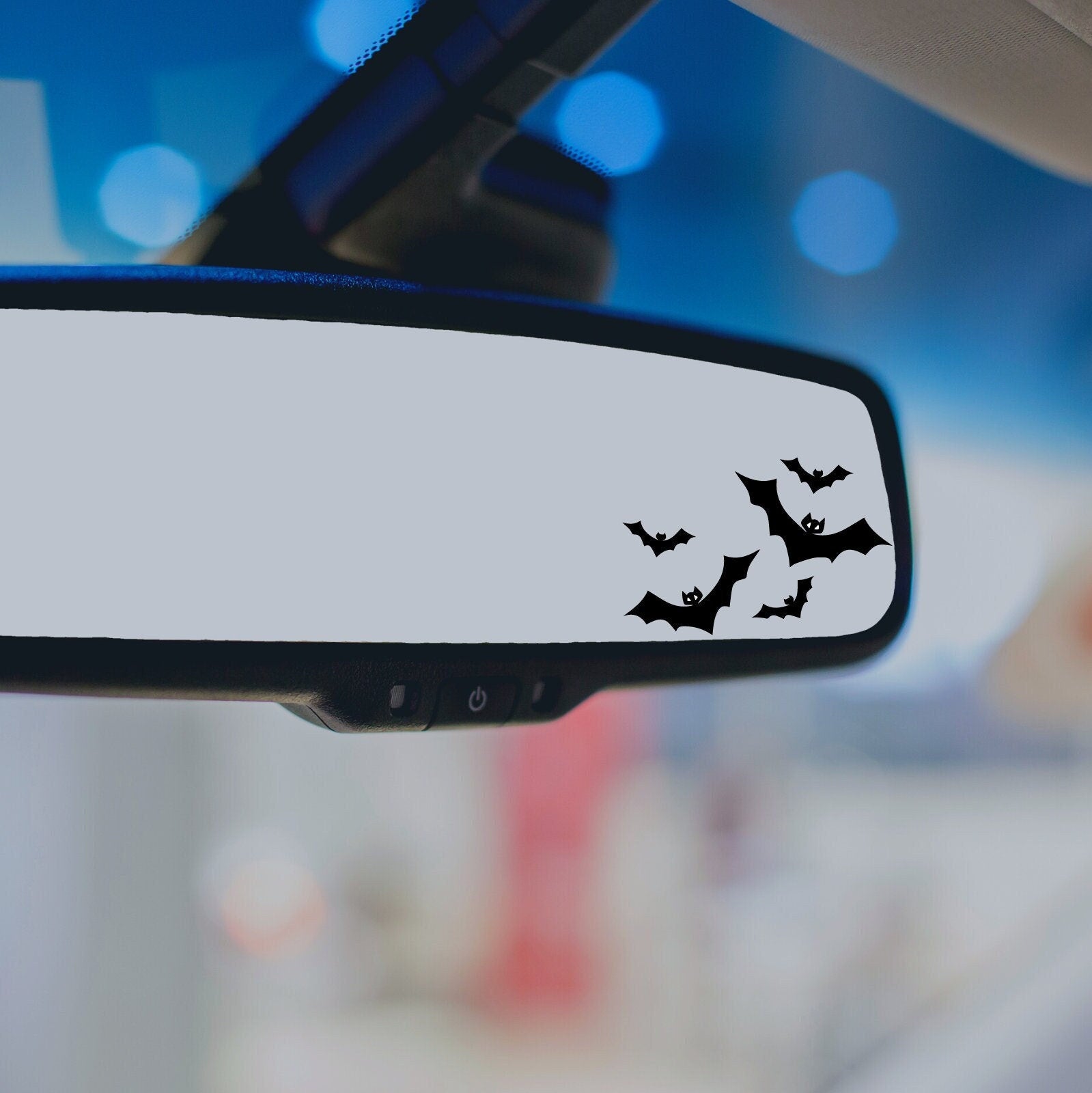 Bat Rearview Mirror Bat Decal - The Glam Thangz